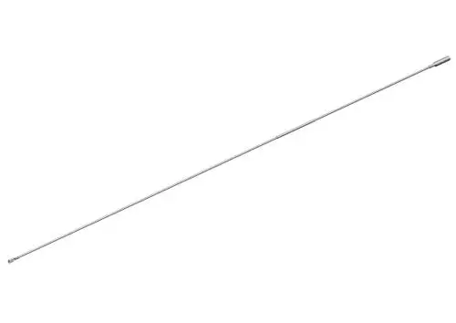 Zündkabel von Bosch, schlank und aus Metall, mit einer geraden Form und einer Verbindungsspitze an einem Ende.